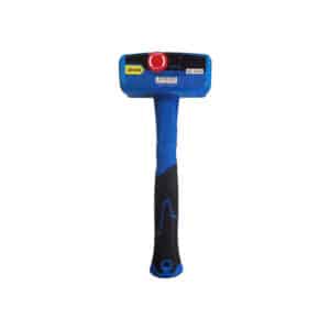 Blue rubber mallet with a black/blue ergonomic handle and a 2000 g head.