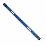 T11541 | Securadeal Blue Aluminum Spirit Level with Two Bubble Vials Shown at an Angle for Checking Level
