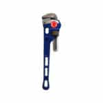 T11555 | Securadeal Blue Adjustable Wrench with Serrated Jaws and a Hollow Handle Cap at the End tool Image but Concisely Blue Adjustable Wrench