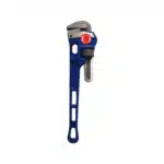 T11555 | Securadeal Blue Adjustable Wrench with Serrated Jaws and a Hollow Handle Cap at the End tool Image but Concisely Blue Adjustable Wrench