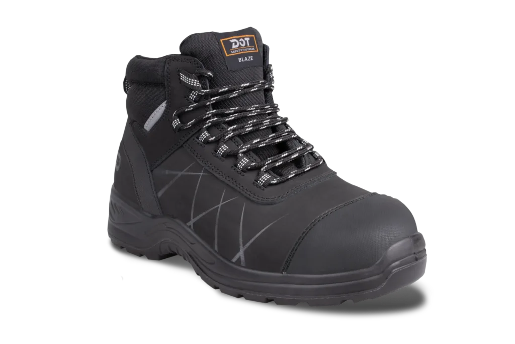 dot-blaze-hiker-black | Securadeal Dot Blaze Hiker Safety Boot Black Premium Safety Ppe from Dot