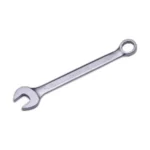 RWG541106 — front | Securadeal Silver Combination Wrench 20 Mm Size Open end and Ring Jaws Angled on White Background with Brand Imprint