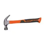 Claw Hammer with an Orange and Black Ergonomic Handle