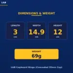 Dimensions and weight | Securadeal Dimensions and Weight Length 3 Cm Width 149 Cm Height 12 Cm Weight 69 G Lb Cupboard Hinge concealed 35mm Cup