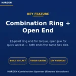 Key feature | Securadeal Harden Feature Slide Combination Ring + Open End with Description and Three Gold outlined Badges built to Last Trade grade Diy Friendly