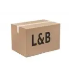 Brand | Securadeal Cardboard Shipping Box with White Tape and a Bold lb Logo on the Side