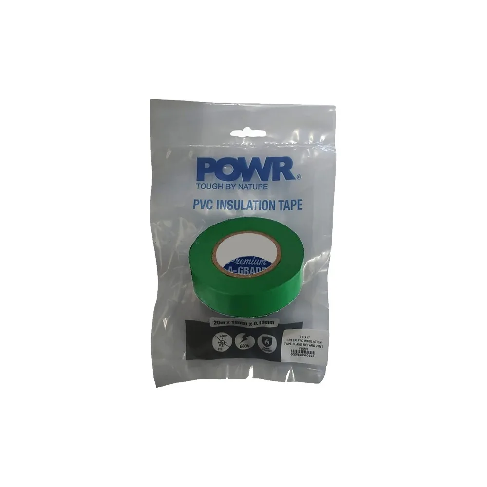 Powr Pvc Flame Retardant Insulation Tape 20m × 18mm   Premium Electrical  Lighting from Powr