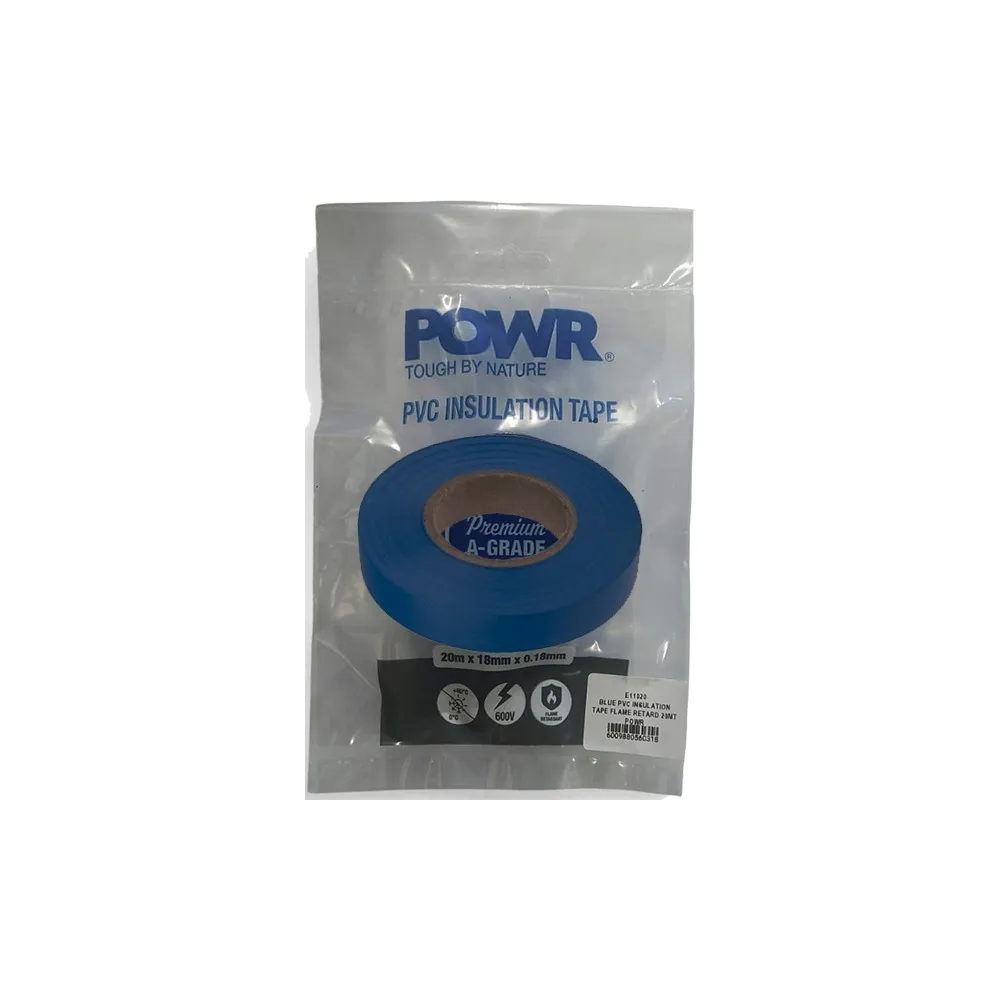 Powr Pvc Flame Retardant Insulation Tape 20m × 18mm   Premium Electrical  Lighting from Powr