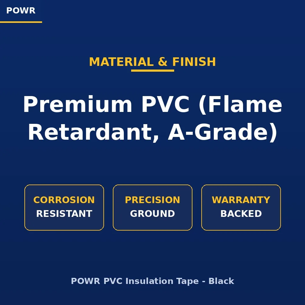Powr Pvc Flame Retardant Insulation Tape 20m × 18mm   Premium Electrical  Lighting from Powr