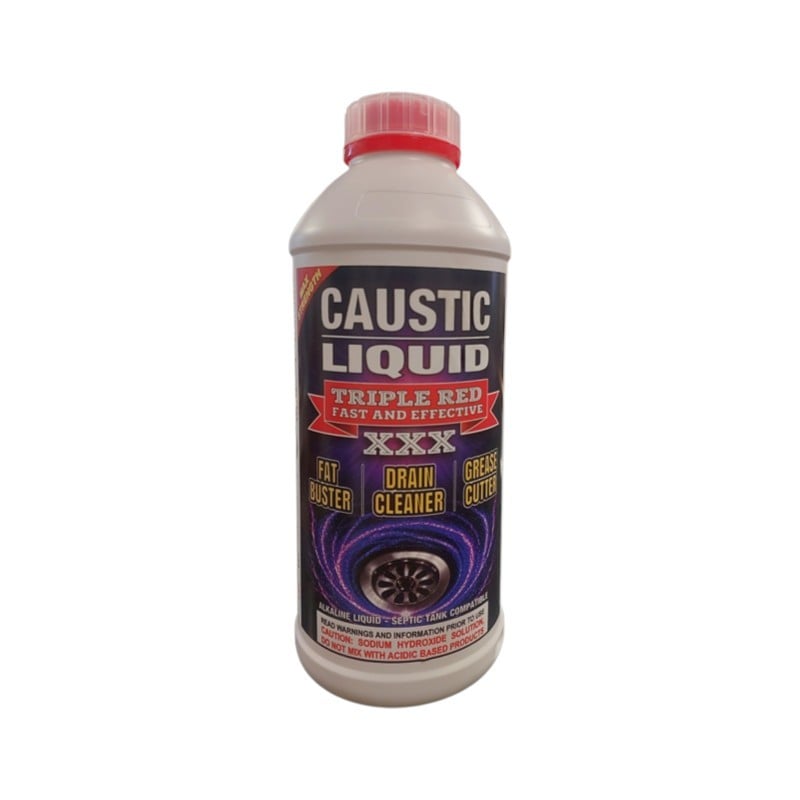C13097 | Securadeal Triple Red Caustic Soda Liquid 1 Litre Premium Cleaning Household from Triple Red