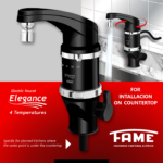 FAUCET BLACK IMAGE 3 | Securadeal Fame Elegance Faucet Premium Bathroom Appliances from Fame