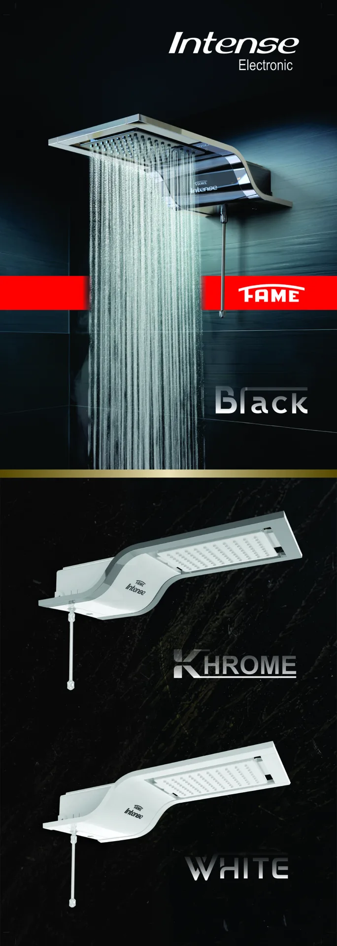 Fame Intence Electronic Shower from Securadeal