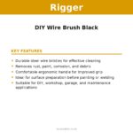 RIGGER DIY Wire Brush Black – key features | Securadeal Rigger Diy Wire Brush Black Key Features
