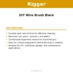 RIGGER DIY Wire Brush Black – key features | Securadeal Rigger Diy Wire Brush Black Key Features