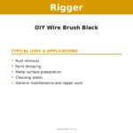 RIGGER DIY Wire Brush Black – typical uses | Securadeal Rigger Diy Wire Brush Black Typical Uses