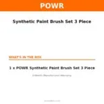 POWR Synthetic Paint Brush Set 3 Piece – what's in the box | Securadeal Powr Synthetic Paint Brush Set 3 Piece Whats in the Box