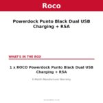 ROCO Powerdock Punto Black Dual USB Charging + RSA – what's in the box | Securadeal Roco Powerdock Punto Black Dual Usb Charging + Rsa Whats in the Box