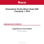 ROCO Powerdock Punto Black Dual USB Charging + RSA – genuine brand | Securadeal Roco Powerdock Punto Black Dual Usb Charging + Rsa Genuine Brand