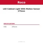 ROCO LED Cabinet Light With Motion Sensor 275mm – specifications | Securadeal Roco Led Cabinet Light with Motion Sensor 275mm Specifications