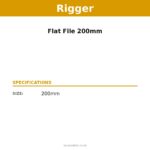 RIGGER Flat File 200mm – specifications | Securadeal Rigger Flat File 200mm Specifications