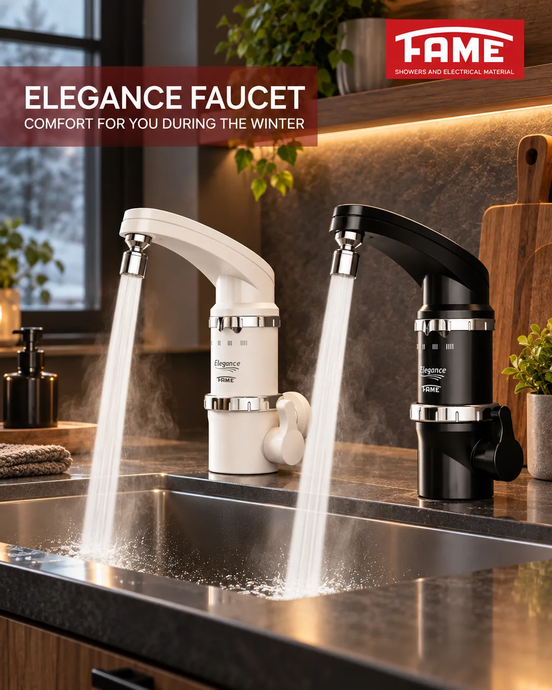 FAME Elegance Faucet - Premium Bathroom Appliances from Fame