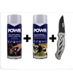 Value Pack Powr Paintable Acry Wht+ Skeleton Gun + Knife   Premium Squeegees from Securadeal