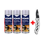 Value Pack Powr Paintable Acry Wht+ Skeleton Gun + Knife   Premium Squeegees from Securadeal