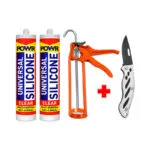 VP0037 A | Securadeal Value Pack Powr Paintable Acry Wht+ Skeleton Gun + Knife Premium Squeegees from Securadeal